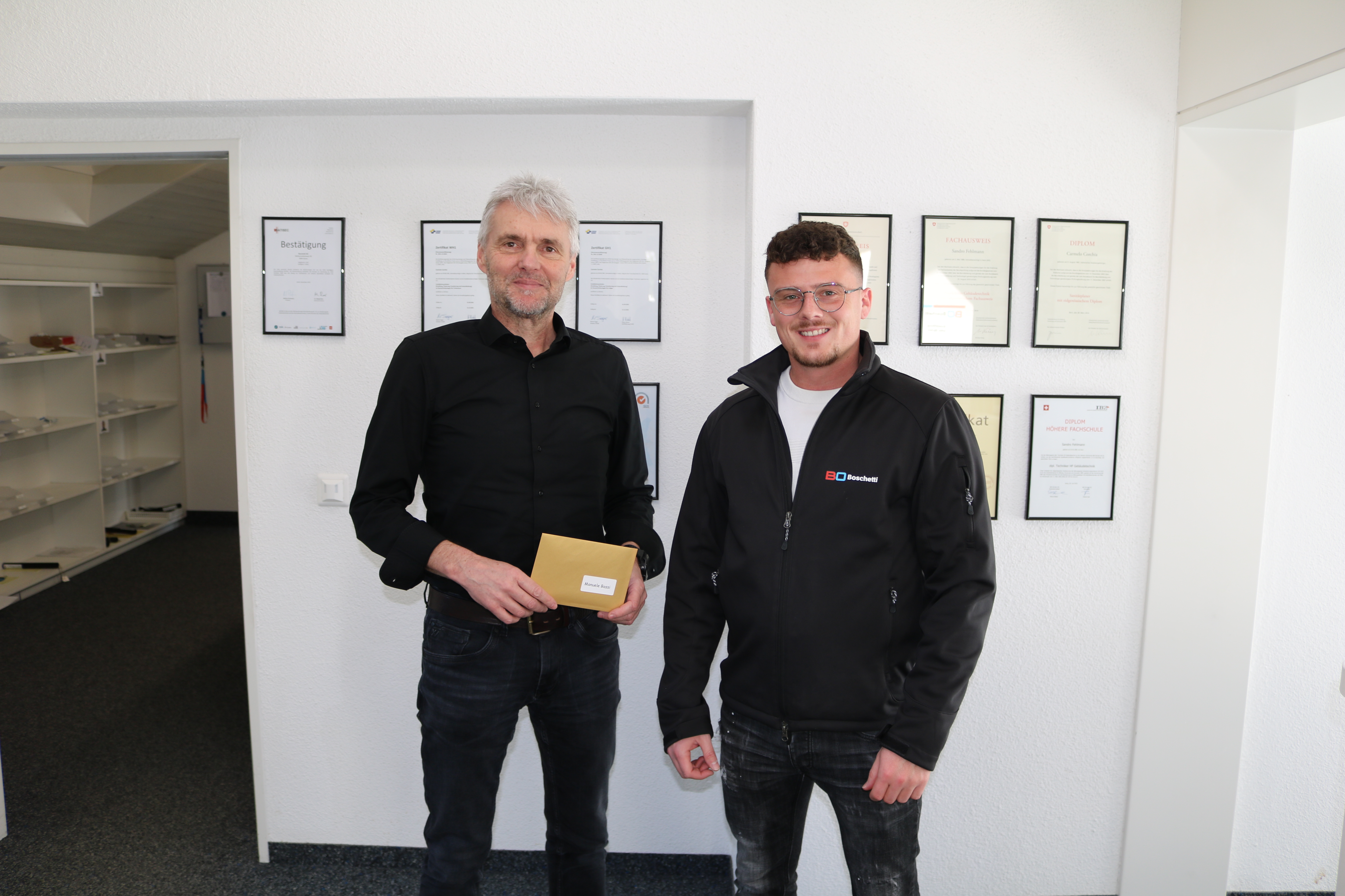 Manuele Bassi Dienstjubiläum 10 Jahre